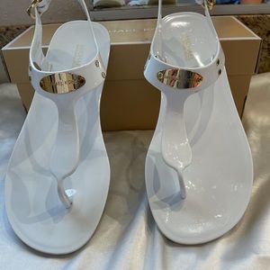 Michael Kors White Jelly Sandals